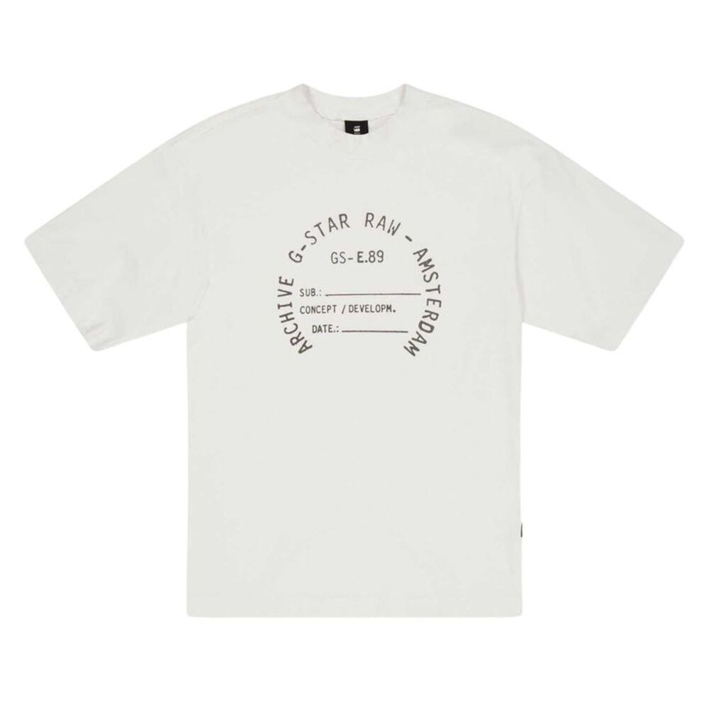 G-Star Childrens/Kids Graphic Print Drop  Oversized T-Shirt / White